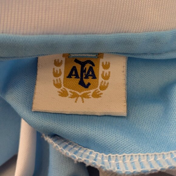 Argentina AFA Soccer Jersey Messi Mens Light Blue White Stripes Size Small . - Picture 6 of 8